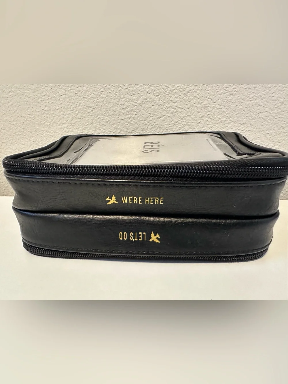 BEIS On The Go Essentials Cosmetic Case in Black